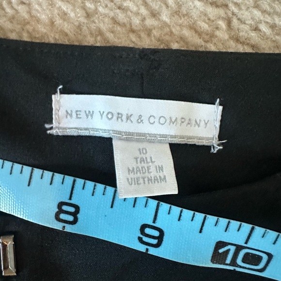 New York & Company Men's Sleek Black Trousers - Picture 2 of 2